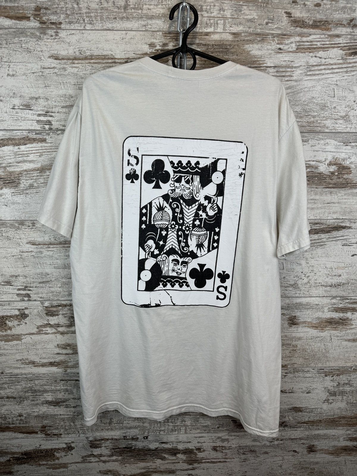 Stussy × Vintage Mens Vintage Stussy T-shirt distressed tee y2k rare big logo Size US L / EU 52-54 / 3 - 10 Thumbnail