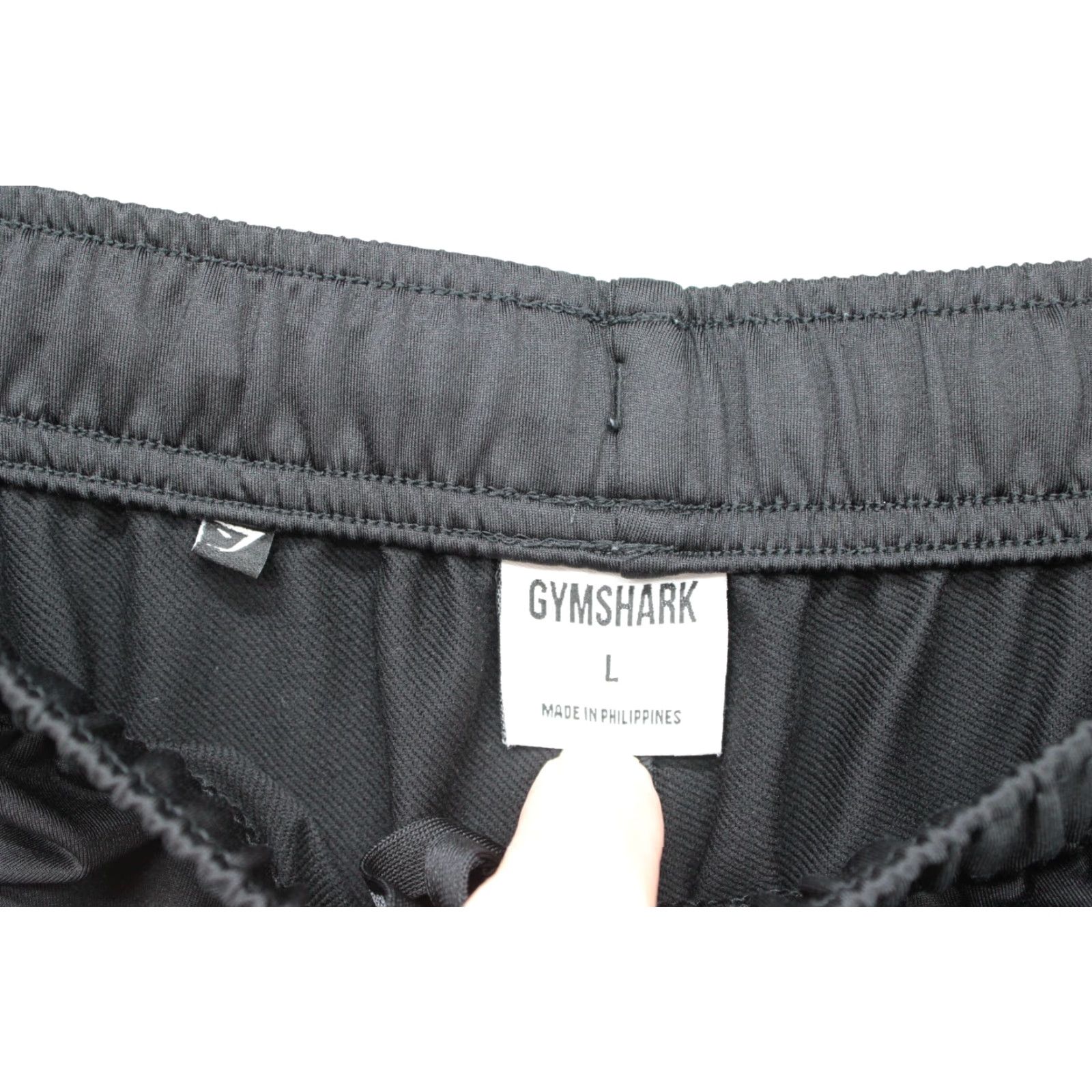 Gymshark Gymshark Pants Jogger Men Large Black Zipper Pockets Drawstring Athleisure Slim/Regular Inseam 29" Pockets Elastic Waist Size US 33 - 6 Thumbnail