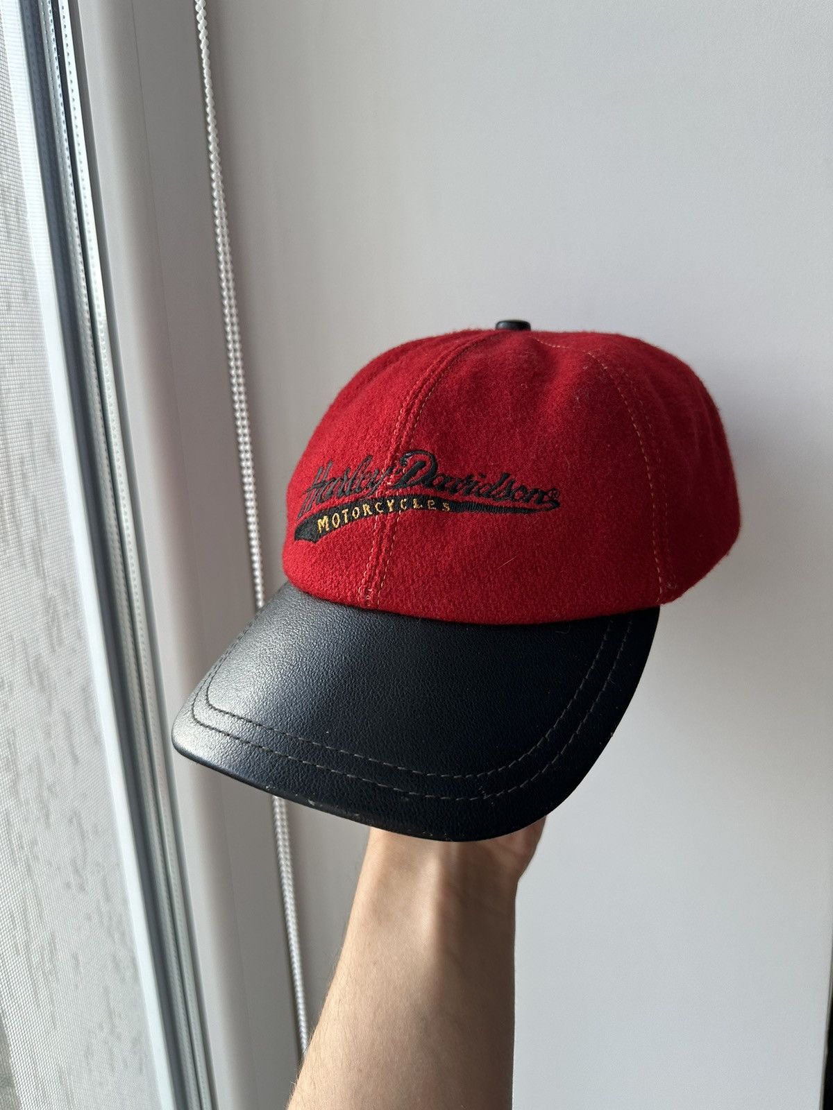 Harley Davidson × Vintage Vintage Harley Davidson Wool Retro USA cap Size ONE SIZE - 1 Thumbnail