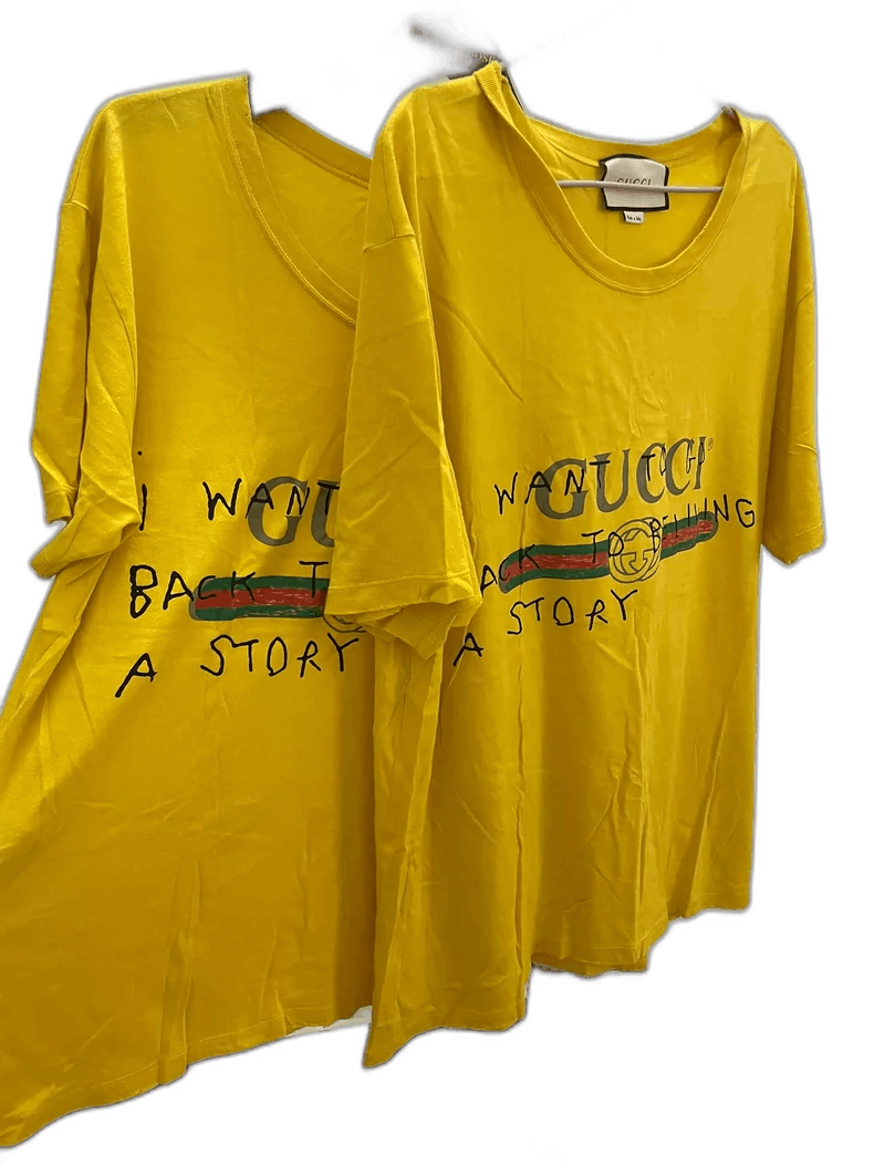 Gucci Gucci Logo Short Sleeve Tee Collaboration-yf Size US S / EU 44-46 / 1 - 1 Thumbnail
