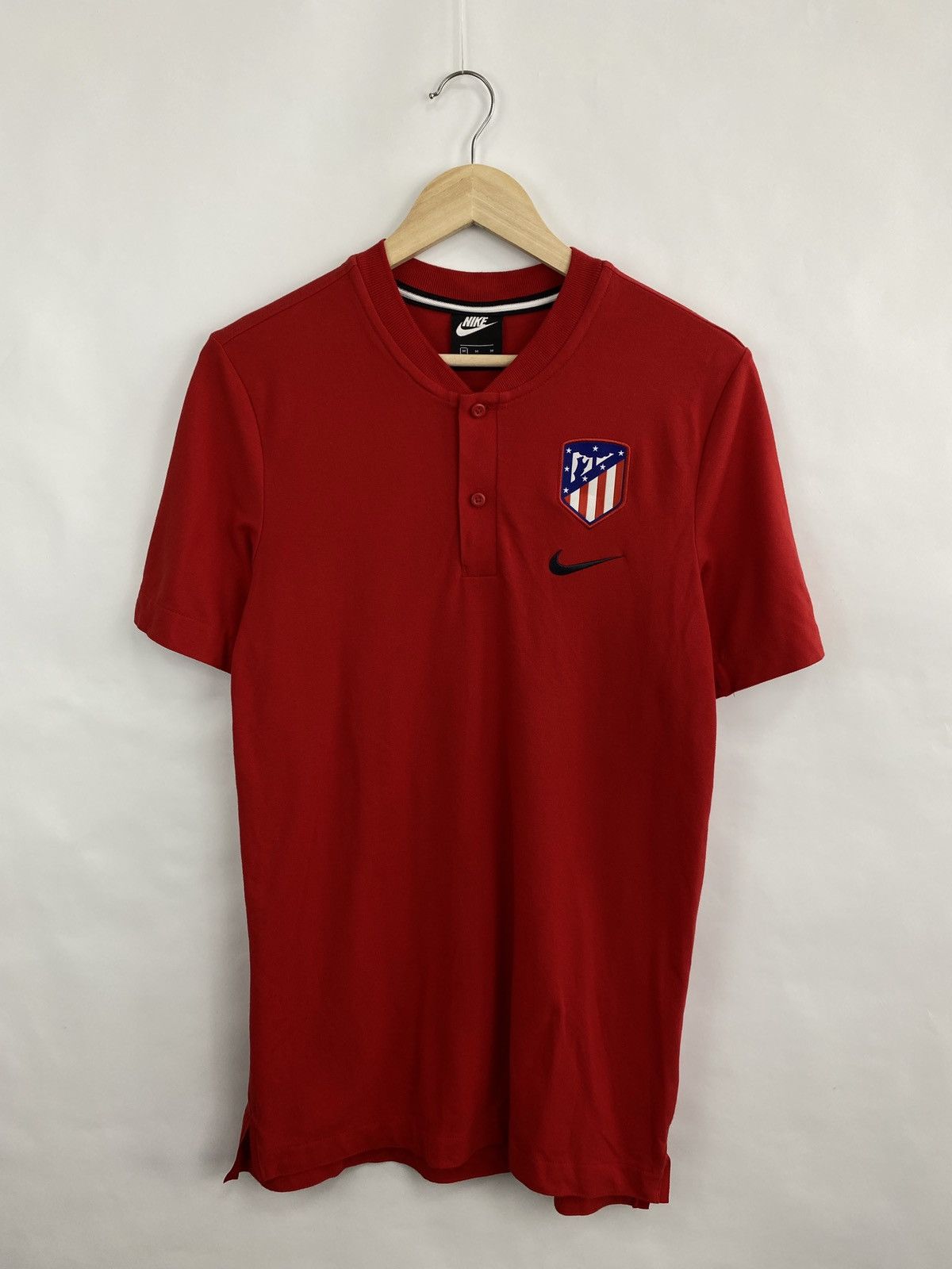Nike Atletico Madrid Nike Polo T-Shirt Jersey Rare Retro Hype Y2K Size US M / EU 48-50 / 2 - 3 Thumbnail