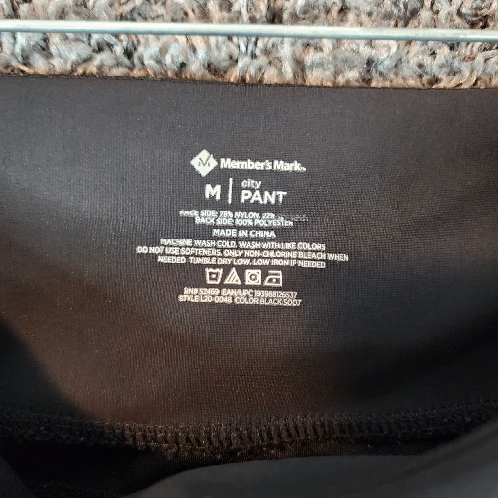 Vintage Members Mark Leggings Womens Black Activewear City Stretch Size M Size 32" / US 10 / IT 46 - 3 Thumbnail