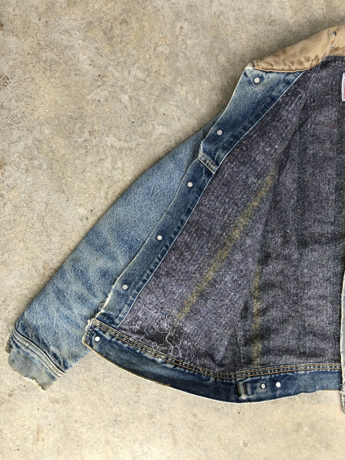 Lee Vintage 70s Lee Storm Rider Blanked Lined Denim Jacket Size US M / EU 48-50 / 2 - 10 Thumbnail
