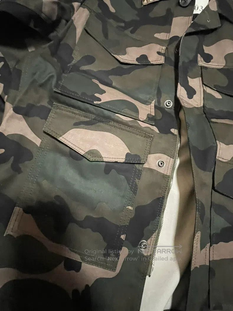 Valentino Valentino Camouflage studded jacket Size US XL / EU 56 / 4 - 4 Thumbnail