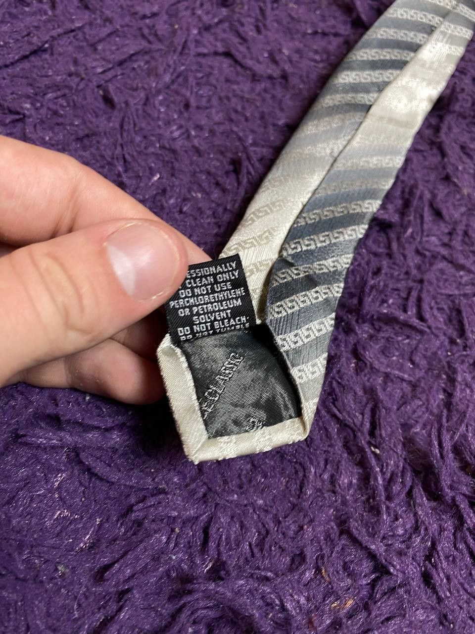 Versace Vintage Versace Silk Tie Made In Italy Size ONE SIZE - 4 Thumbnail