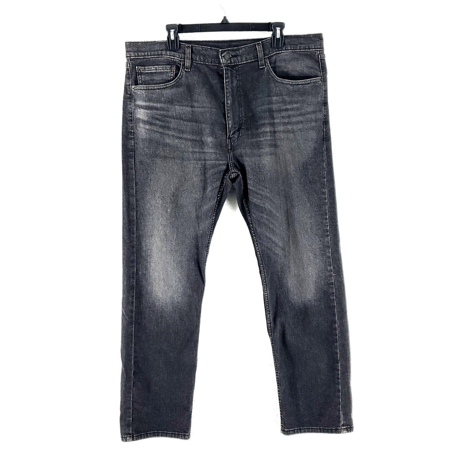 Levi's Levi's 505 Regular Fit Black Whiskers Stone Wash Denim Jeans Size US 40 / EU 56 - 1 Thumbnail