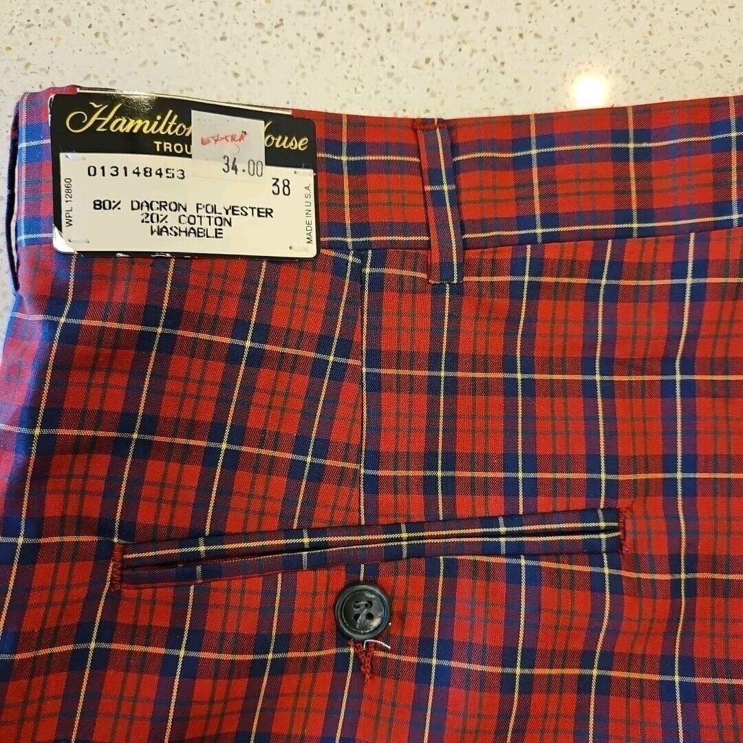 Vintage Vintage Wallace Plaid Shorts Mens 38 Red Tartan Surf Skate H Size US 38 / EU 54 - 4 Thumbnail