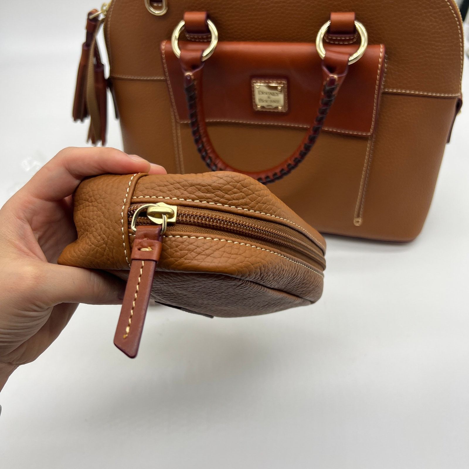 Dooney & Bourke Dooney & Bourke Pebble Leather Aubrey Satchel Satchel Size ONE SIZE - 8 Thumbnail