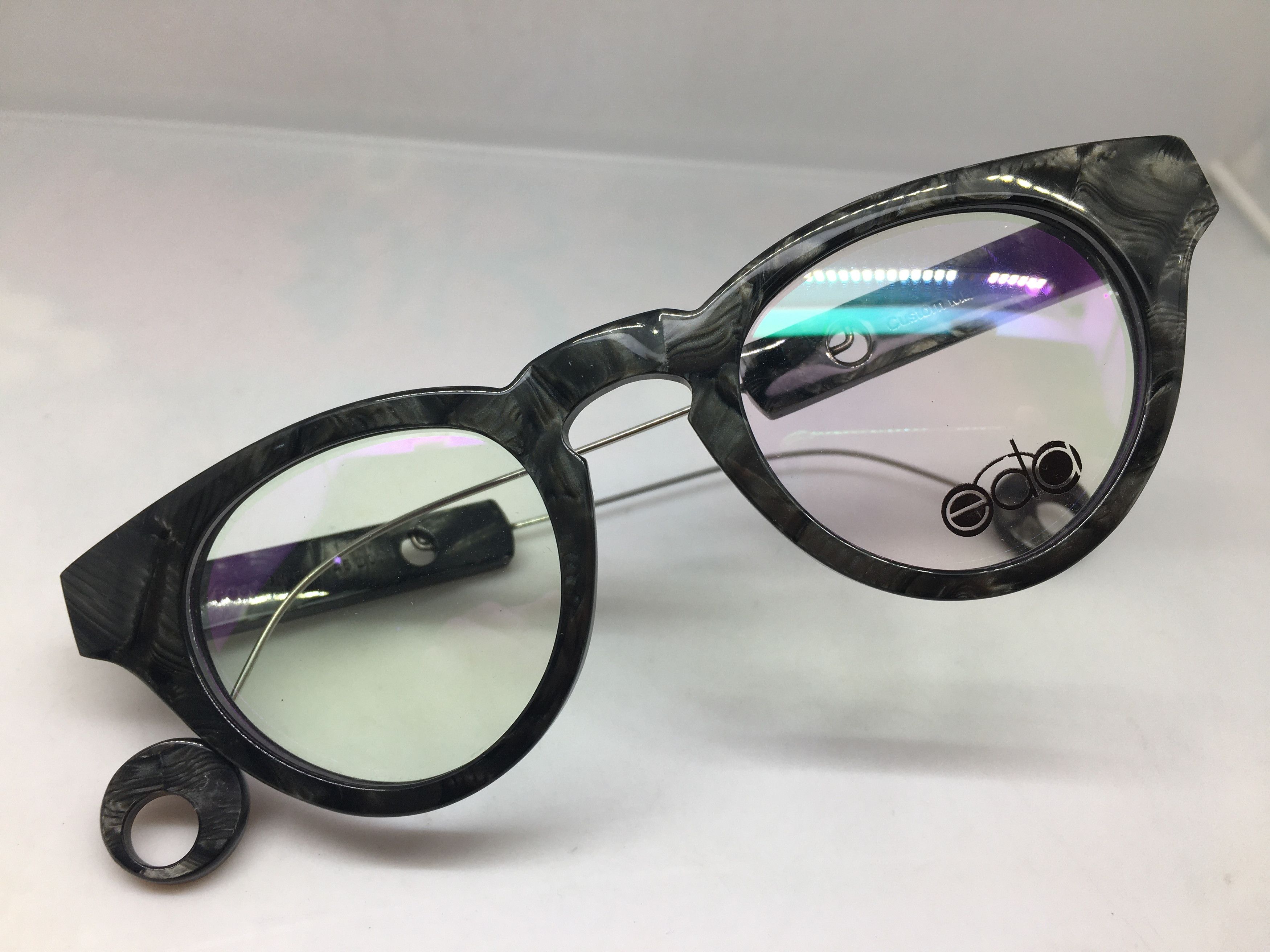 Other Eyecraft Handmade Acetate Keyhole Bridge Eyeglasses Size ONE SIZE - 5 Thumbnail