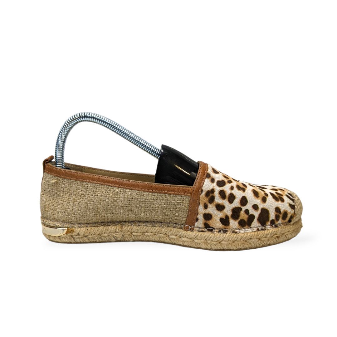 Stuart Weitzman Cheetah print leather espadrilles sz 38 (US sz 7) Size US 8 / IT 38 - 1 Thumbnail