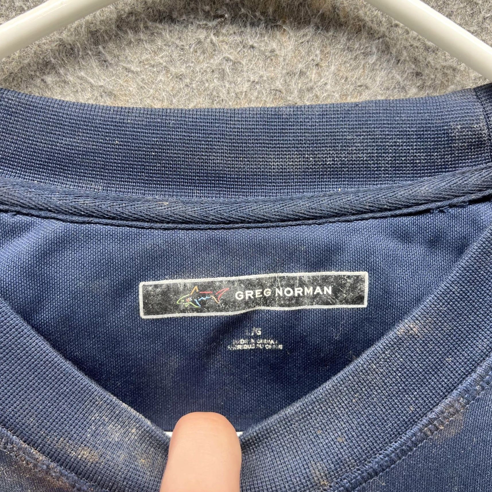 Vintage Greg Norman Sweatshirt Mens L Blue Attack Life Shark Golf Crewneck Pullover Size US L / EU 52-54 / 3 - 5 Thumbnail
