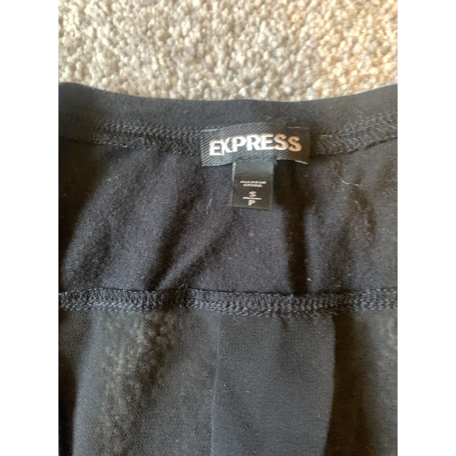 Express Express Tank Top Women S/P Black V-Neck Sleeveless Shirt Size S / US 4 / IT 40 - 2 Thumbnail