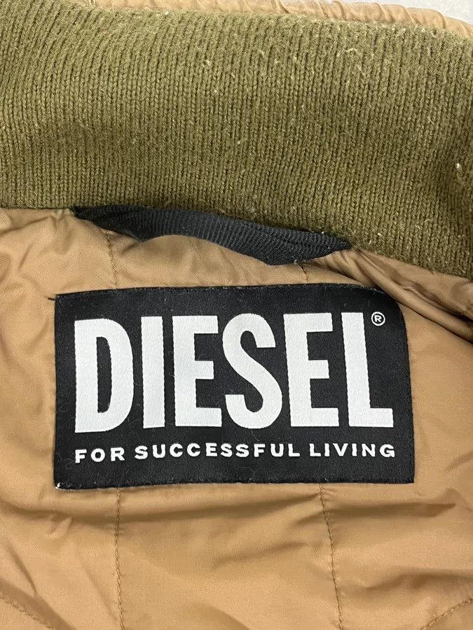Diesel 2010s Diesel Hybrid Army Faux Fur Bomber Jacket Size US M / EU 48-50 / 2 - 11 Thumbnail