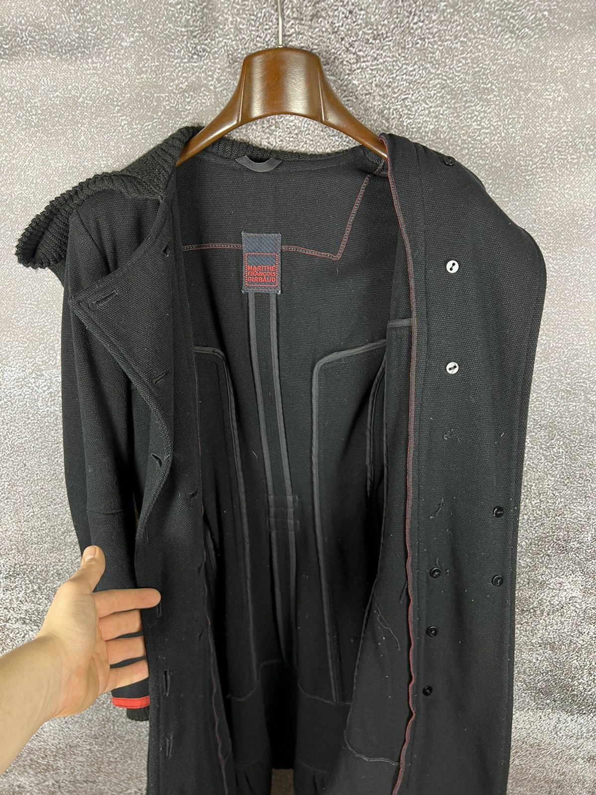 Marithe + Francois Girbaud Marithe + Francouis Girbaud wool avant-garde coat goth y2k Size M / US 6-8 / IT 42-44 - 7 Thumbnail
