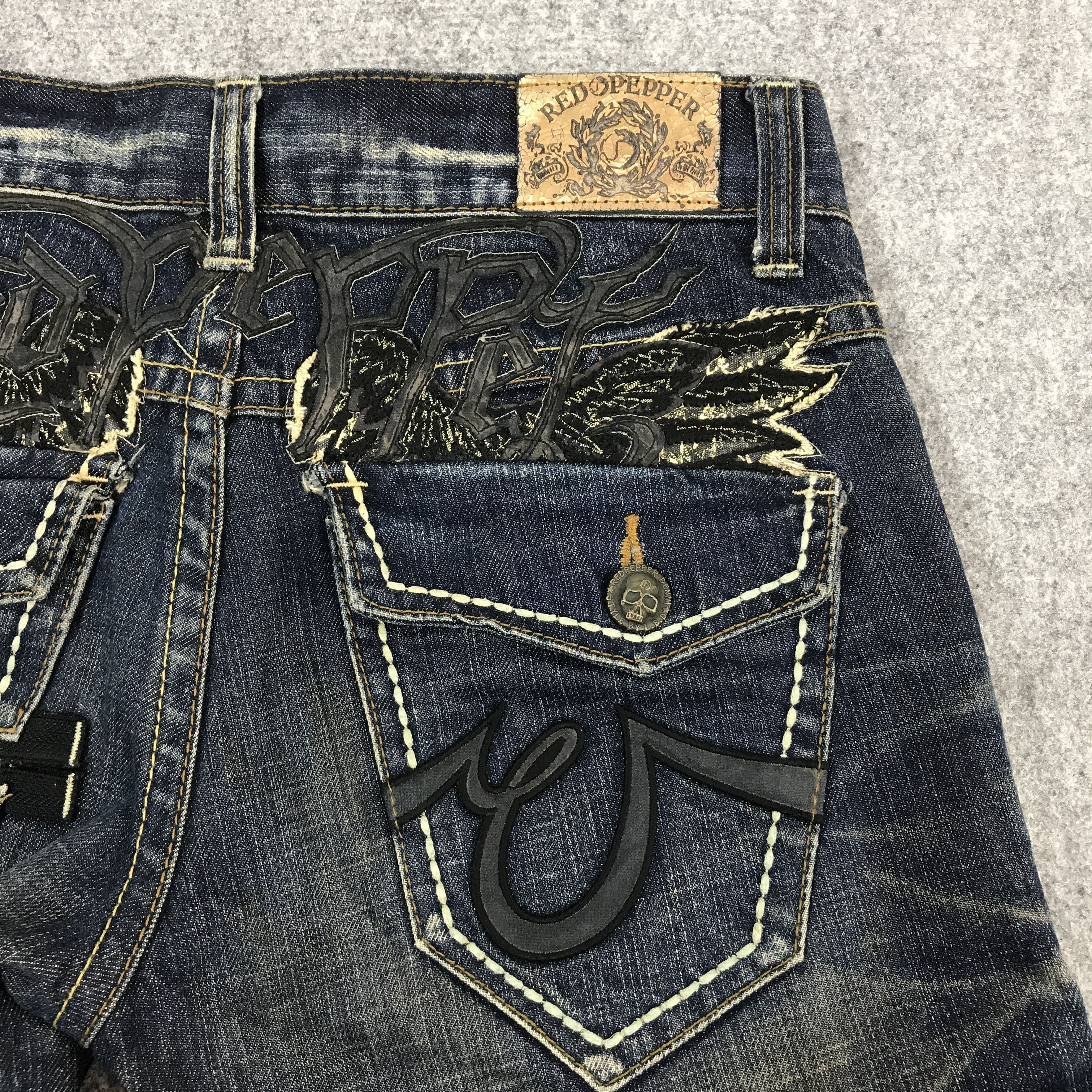 Japanese Brand red pepper Japan design Denim jeans Pants Size US 30 / EU 46 - 8 Thumbnail