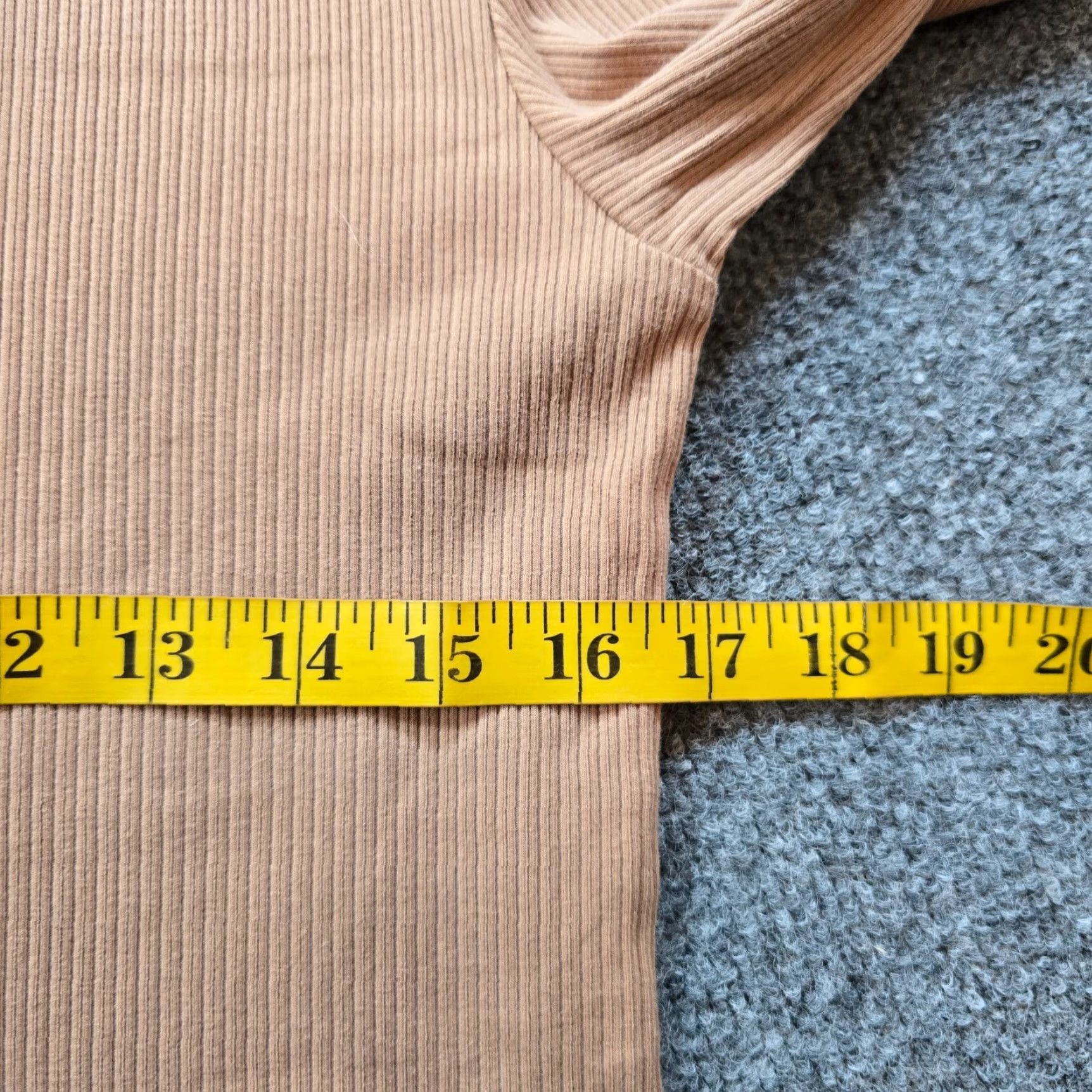 J.Crew J.CREW Top Womens Large Beige Ribbed Turtleneck Long Sleeve Blouse Casual Size L / US 10 / IT 46 - 5 Thumbnail