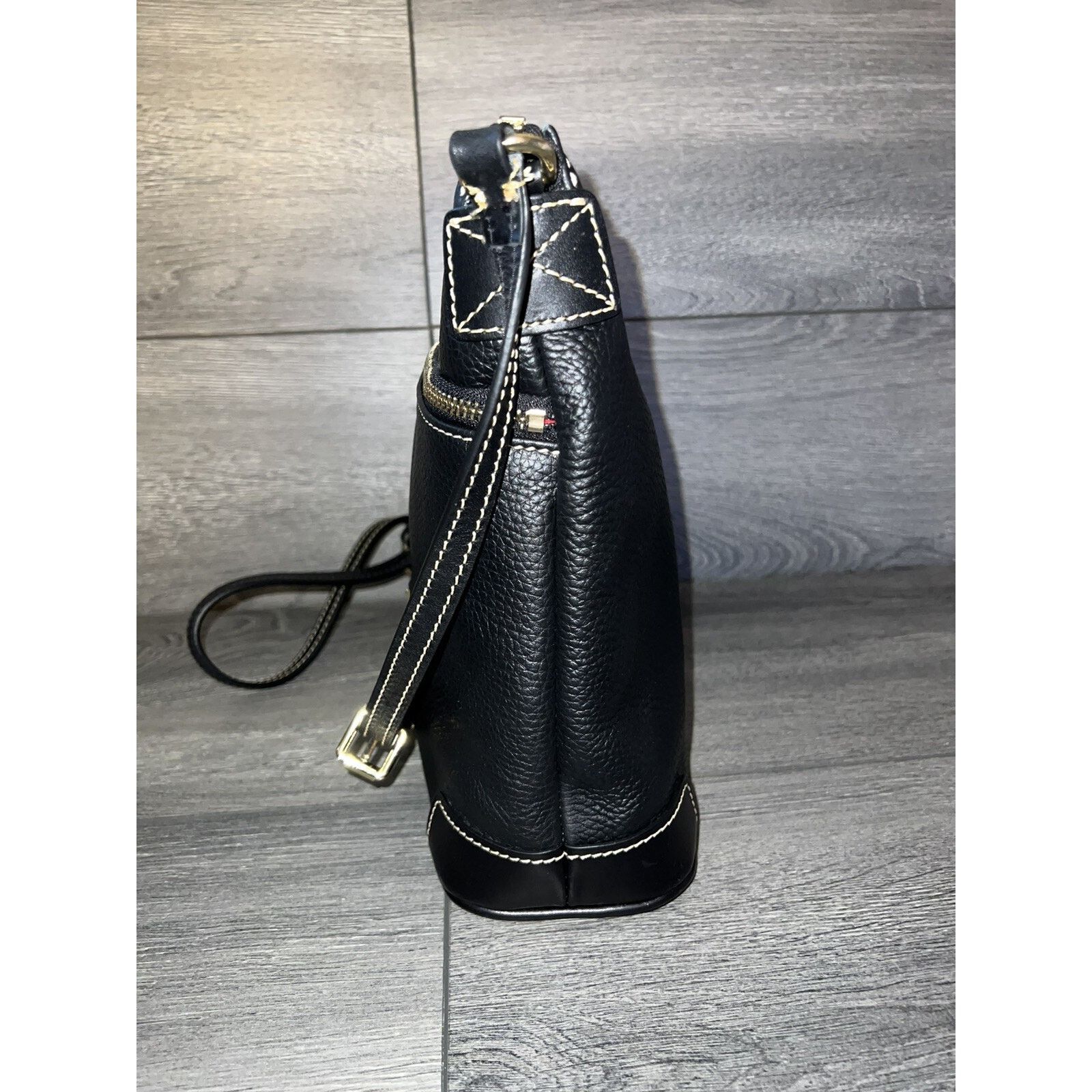 Dooney & Bourke Dooney & Bourke Peeble Leather Crossbody black bag A260501 Size ONE SIZE - 6 Thumbnail