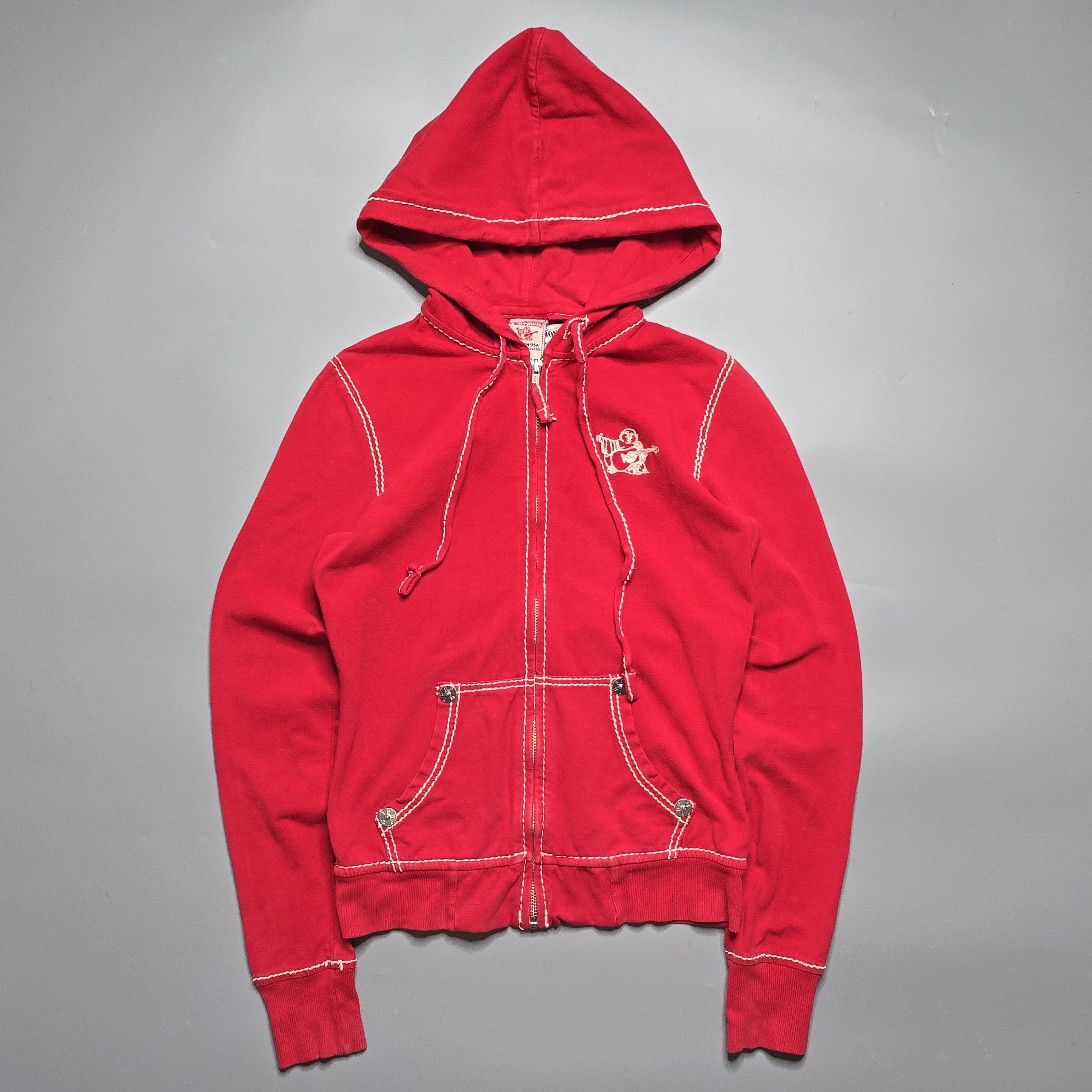 True Religion True Religion - Y2K Zip-up Bodycon Hoodie Size S / US 4 / IT 40 - 1 Thumbnail