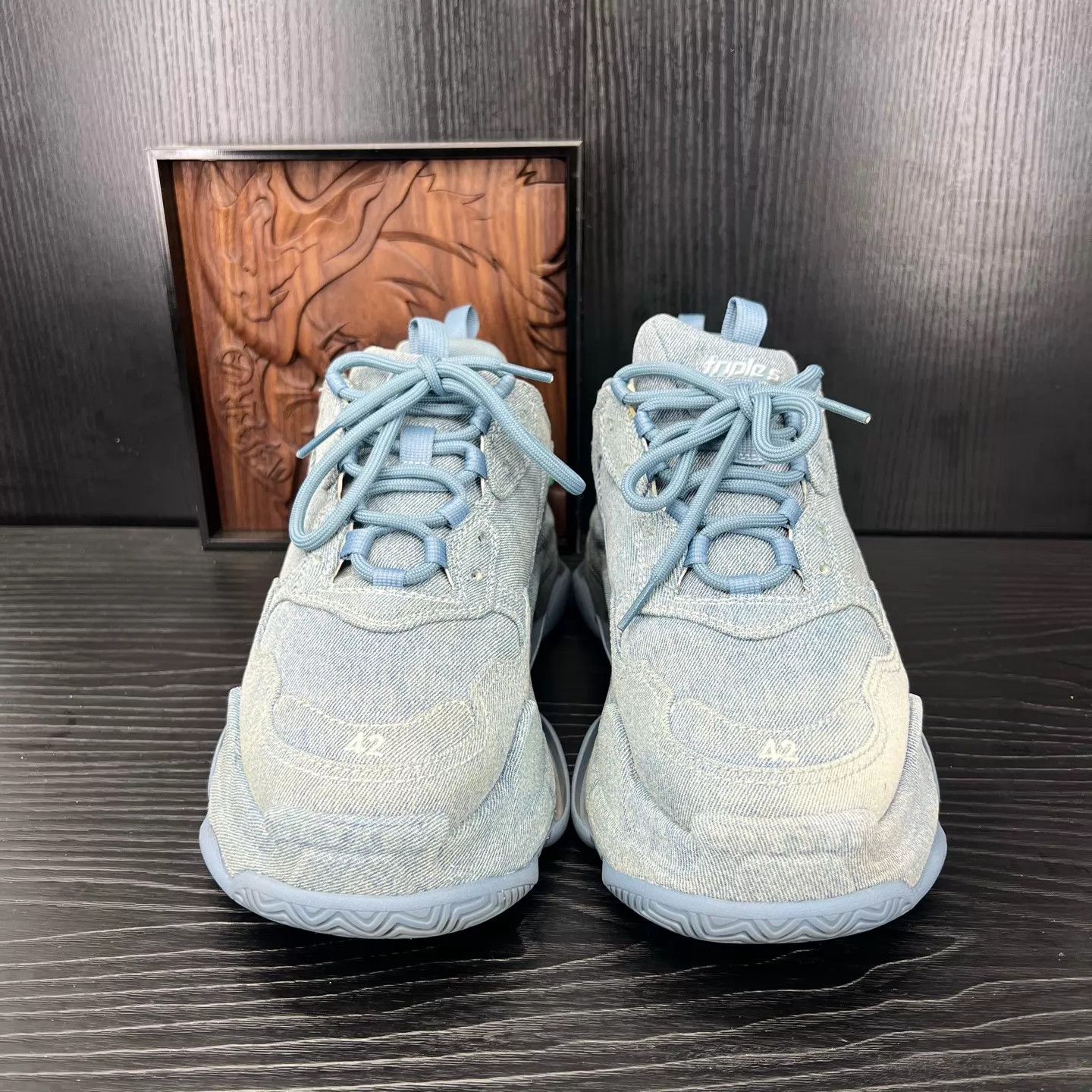 Balenciaga Balenciaga Triples Washed Denim 42 Original Box Worn 2x Size US 9 / EU 42 - 5 Thumbnail
