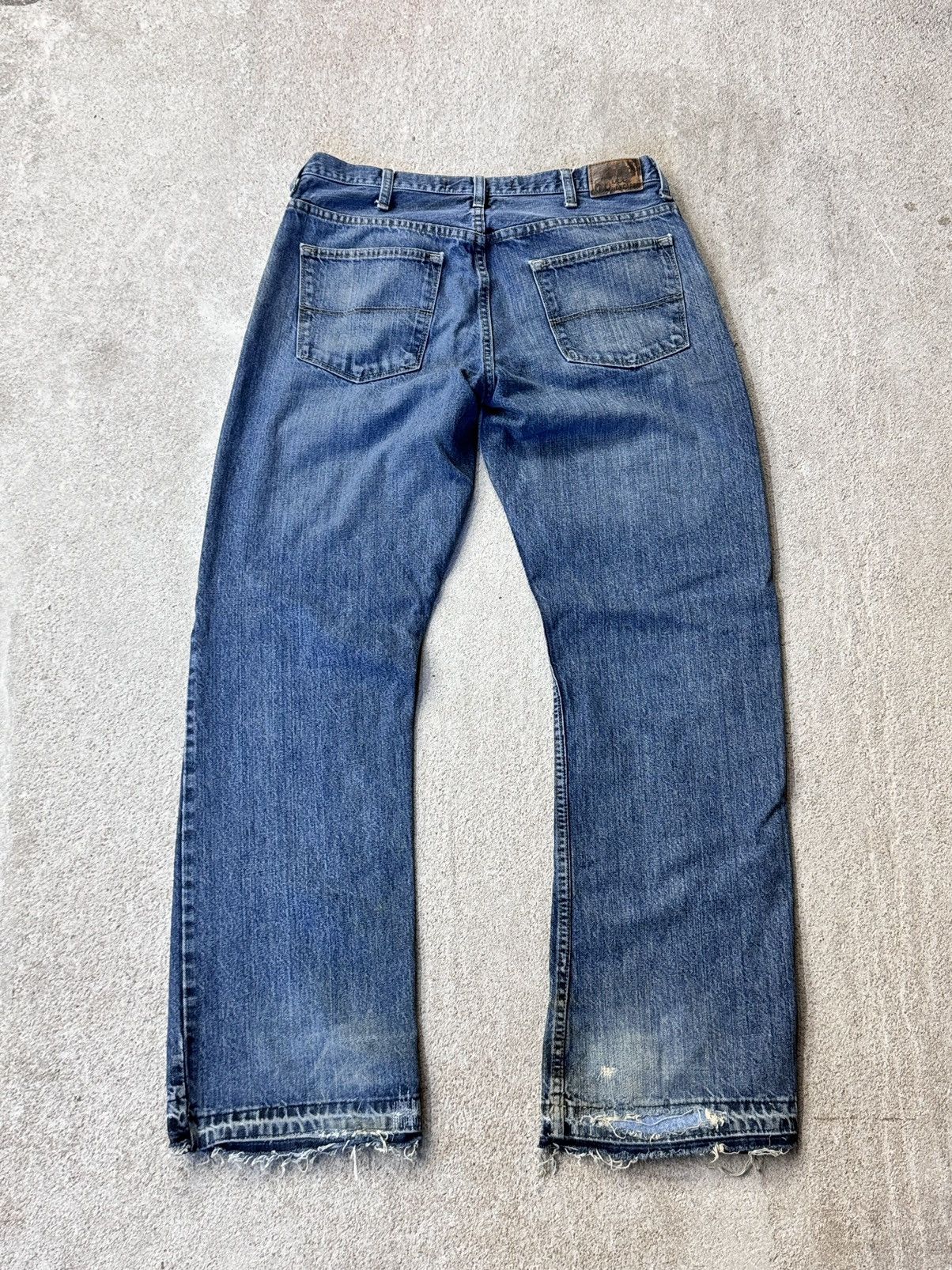 Japanese Brand × Lee × Levi's Vintage Clothing Vintage Lee Bootcut Jeans 32x31 Distressed Boro Repair Patch Size US 32 / EU 48 - 9 Thumbnail