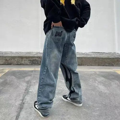 Japanese Brand × Jean Vintage washed print design rare casual jeans Size US 32 / EU 48 - 1 Thumbnail