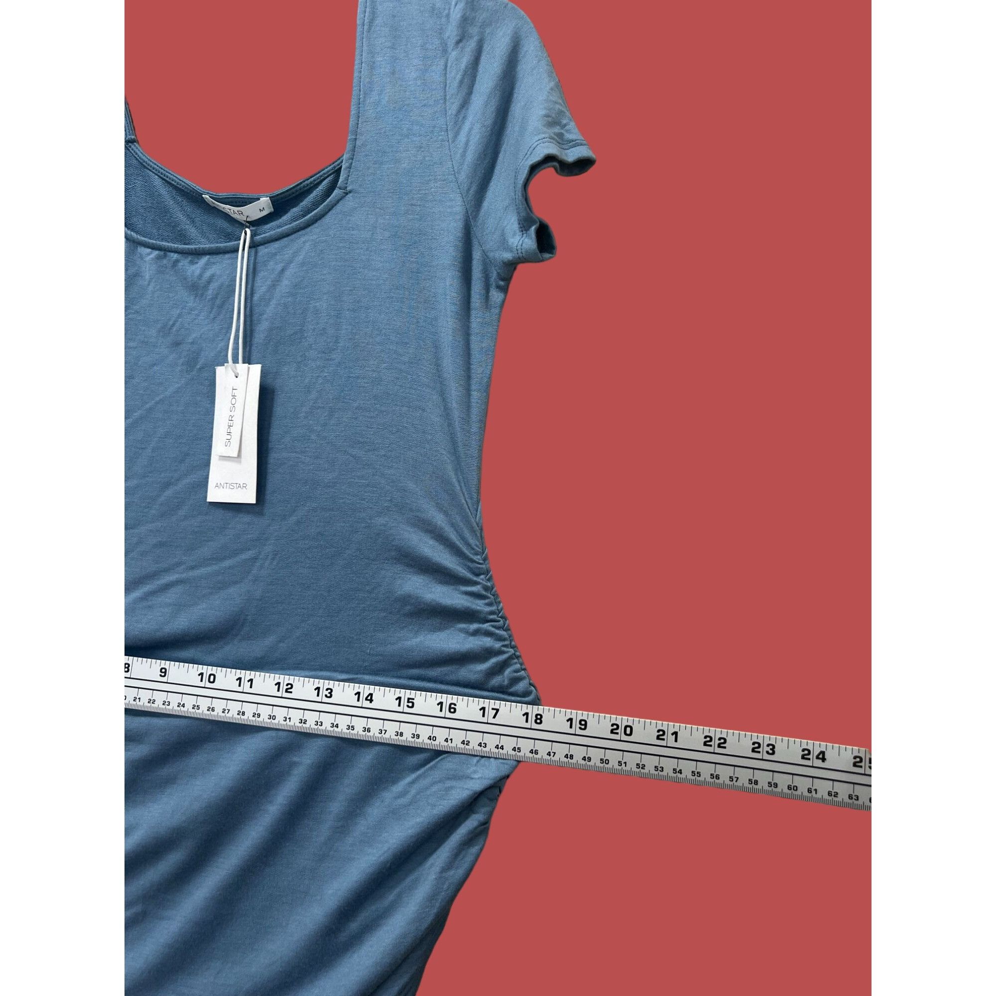 Other Antistar - Maternity Shirt Dress Short Sleeve - Blue - Mediu Size M / US 6-8 / IT 42-44 - 6 Thumbnail