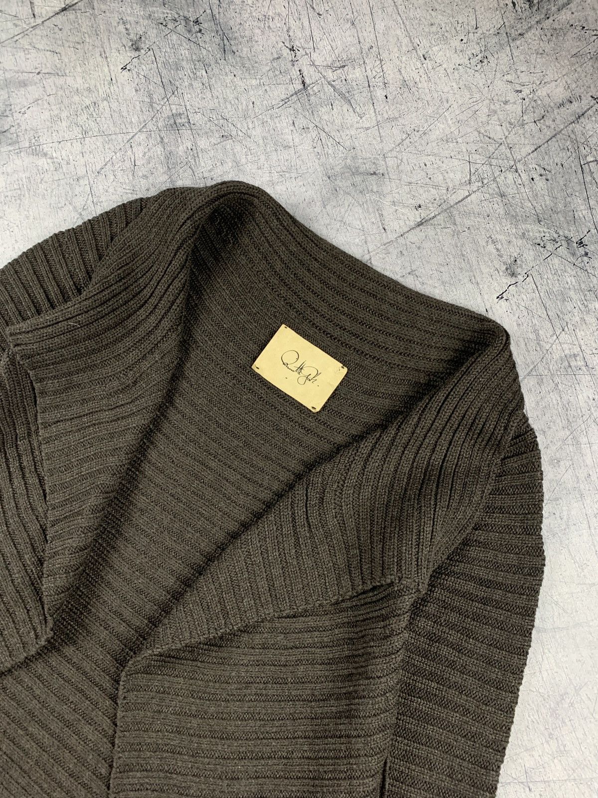 Annette Gortz Vintage Annette Gortz Merino Wool Open Cardigan Knitted Size L / US 10 / IT 46 - 2 Thumbnail