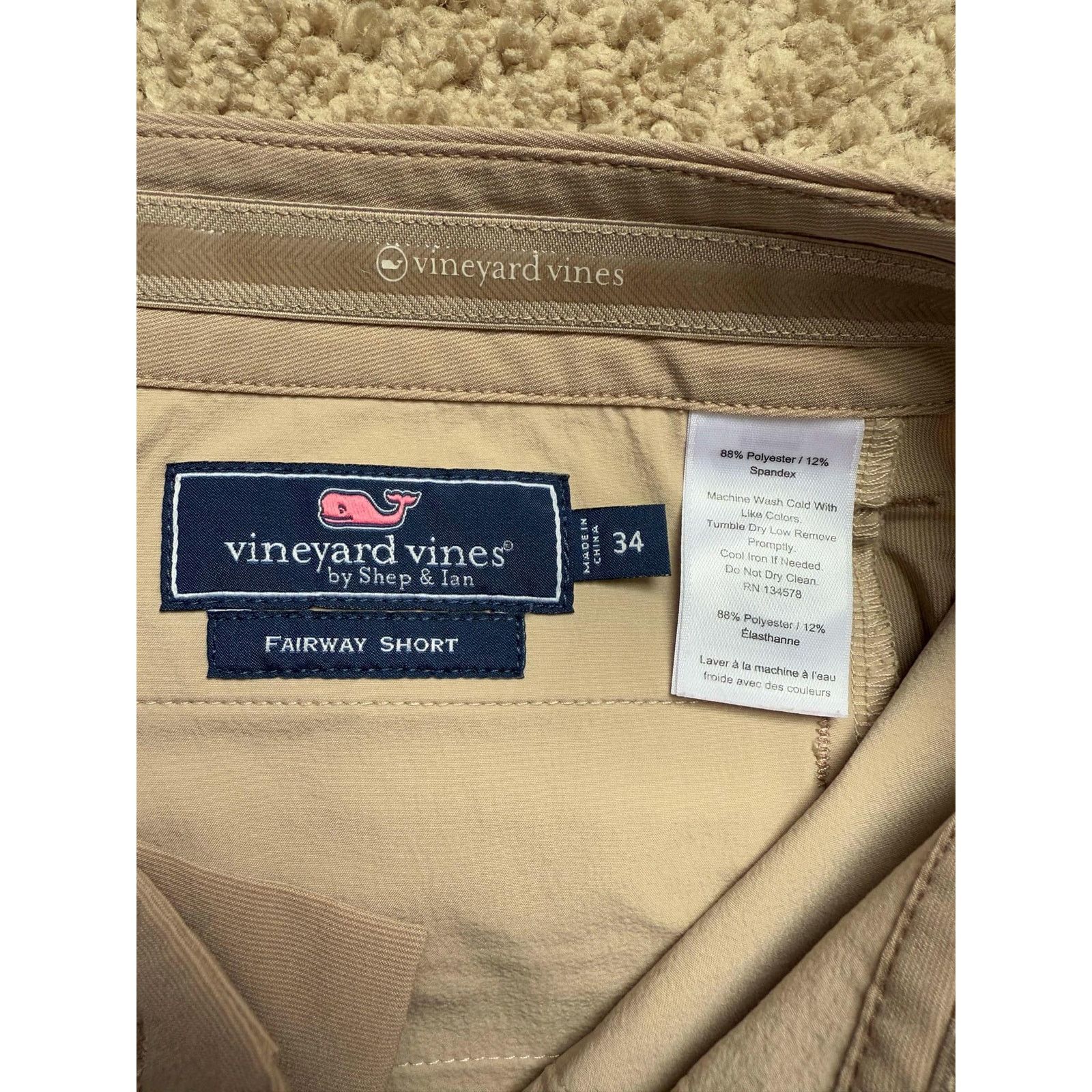 Vineyard Vines Vineyard Vines by Shep & Ian Fairway Chino Short Beige 34 Size US 34 / EU 50 - 5 Thumbnail