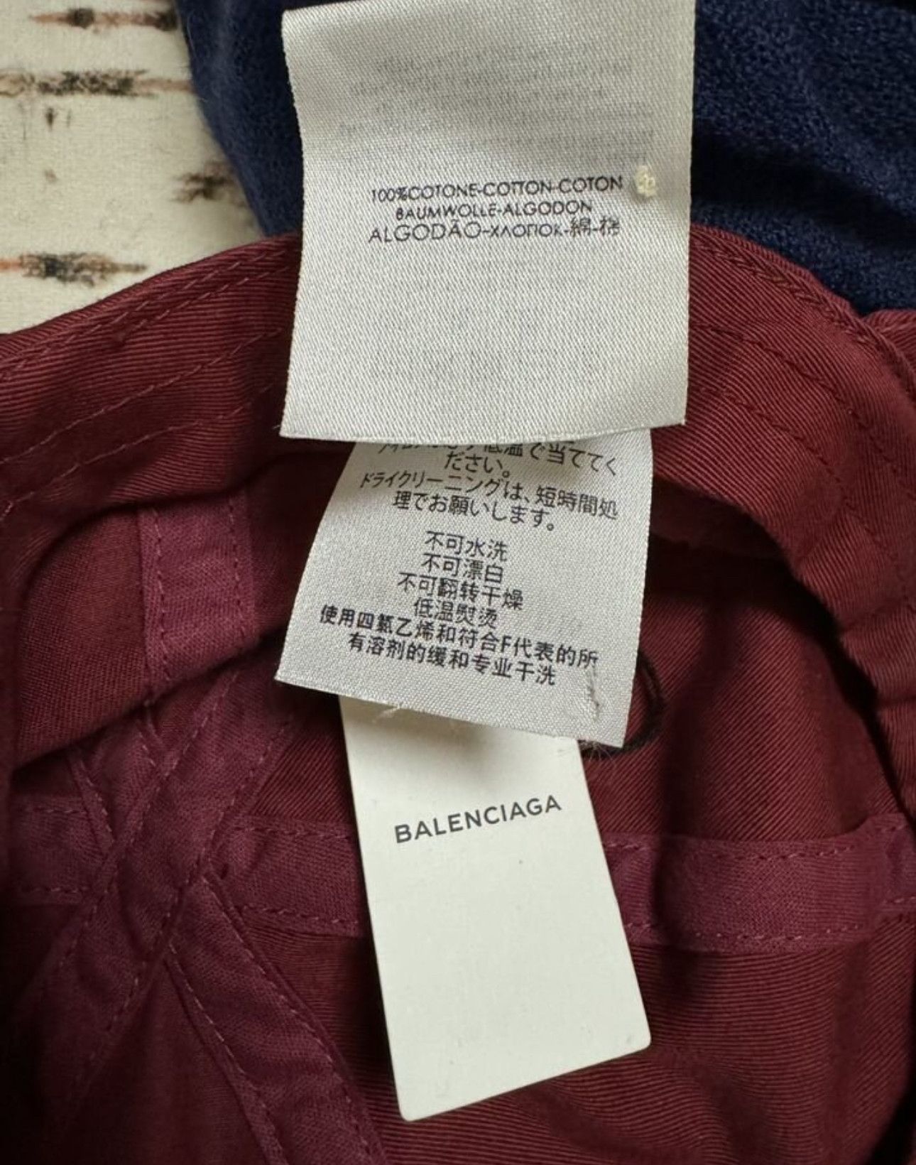 Balenciaga Visor Logo Cap Burgundy Size ONE SIZE - 5 Thumbnail