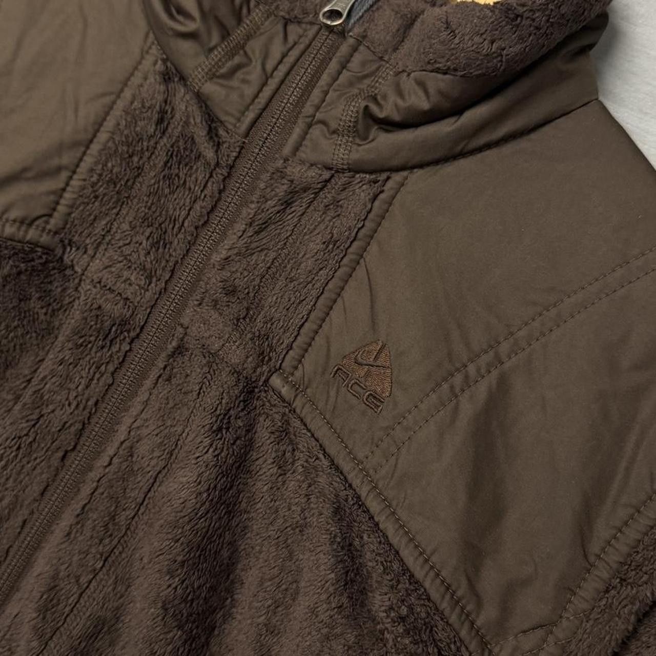 Nike ACG Nike ACG Vintage Brown Zip Up Fleece Jacket Large Size US L / EU 52-54 / 3 - 3 Thumbnail