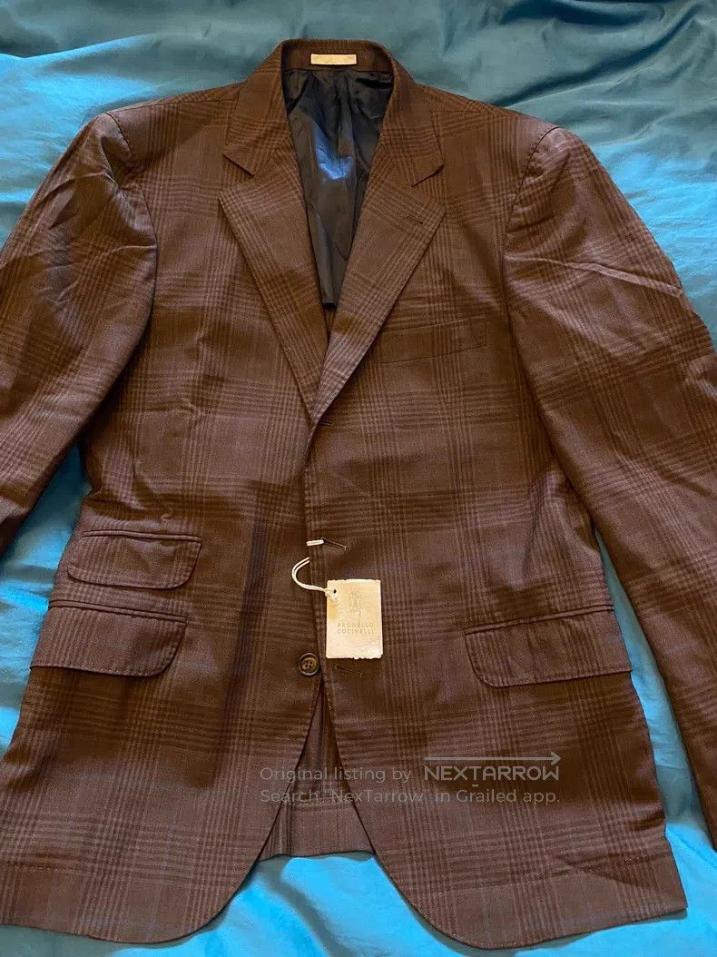 Brunello Cucinelli Brunello Cucinelli Suit jacket, pure wool fabric Size 50L - 3 Thumbnail