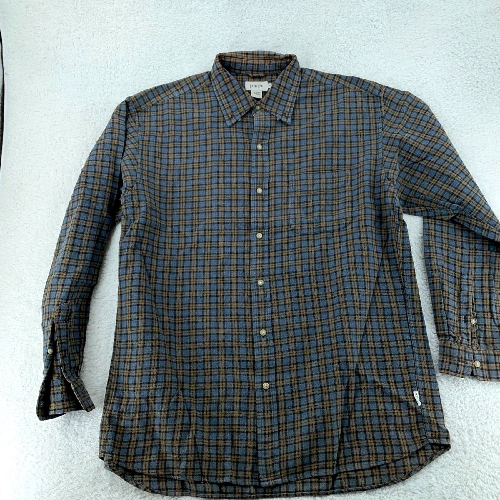 J.Crew J.CREW Flannel Shirt Mens M Multi Plaid Long Sleeve Regular Button-Down Collared Shirt Size US M / EU 48-50 / 2 - 2 Thumbnail
