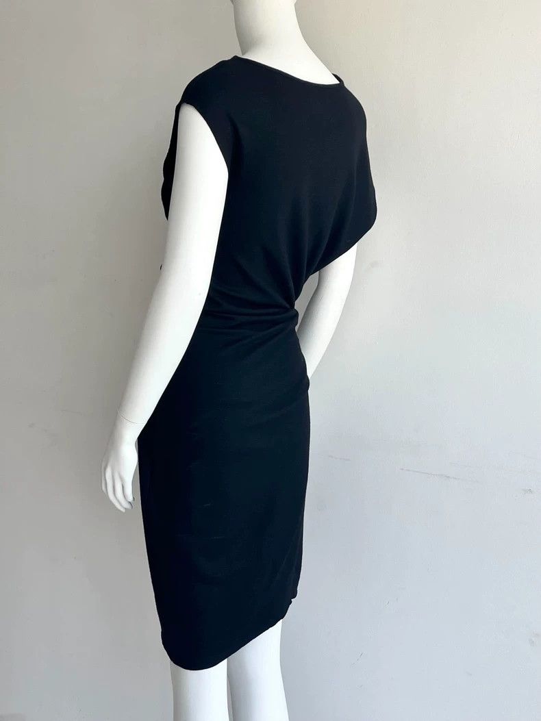 Helmut Lang HELMUT LANG Irregular knotted wool dress Size S / US 4 / IT 40 - 6 Thumbnail