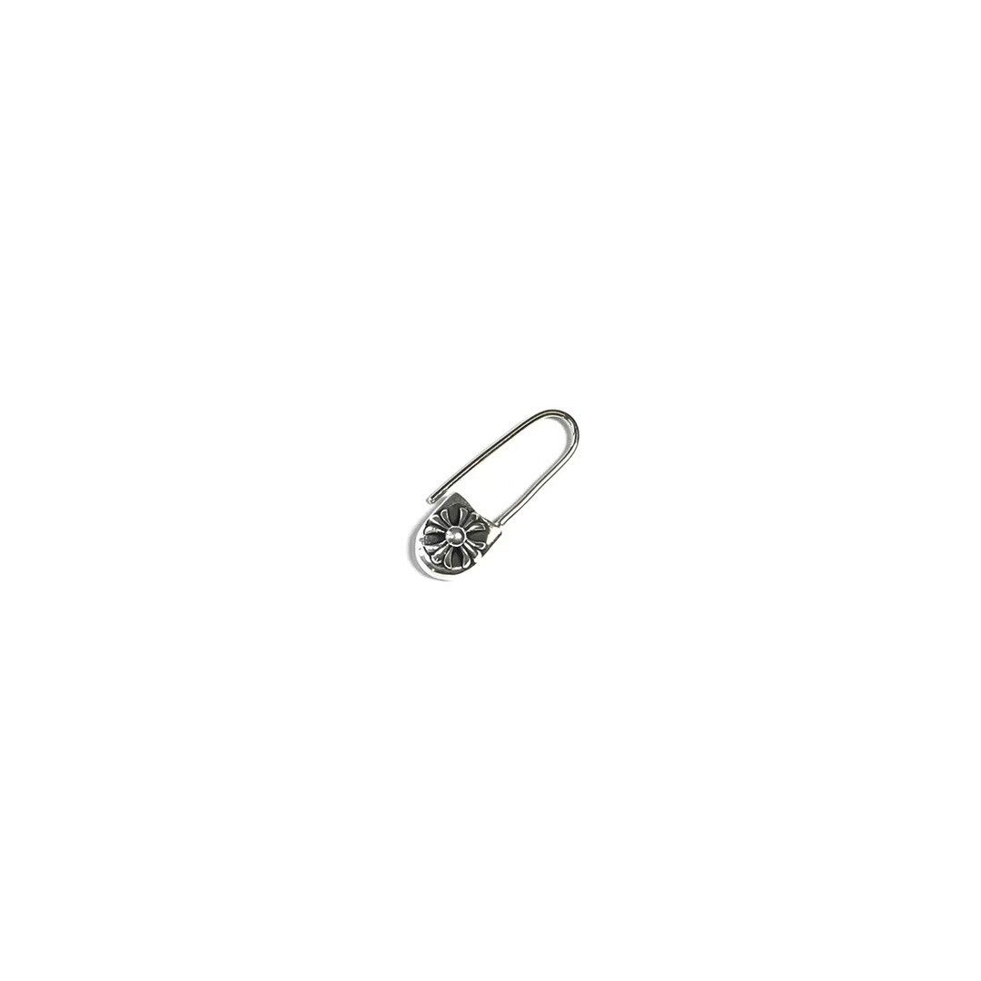 Chrome Hearts Chrome Hearts Silver Cross Safety Pin Earring Size ONE SIZE - 1 Thumbnail
