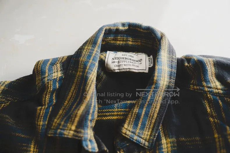 Neighborhood Neighborhood Plaid Shirt, XL Size Size US XL / EU 56 / 4 - 2 Thumbnail