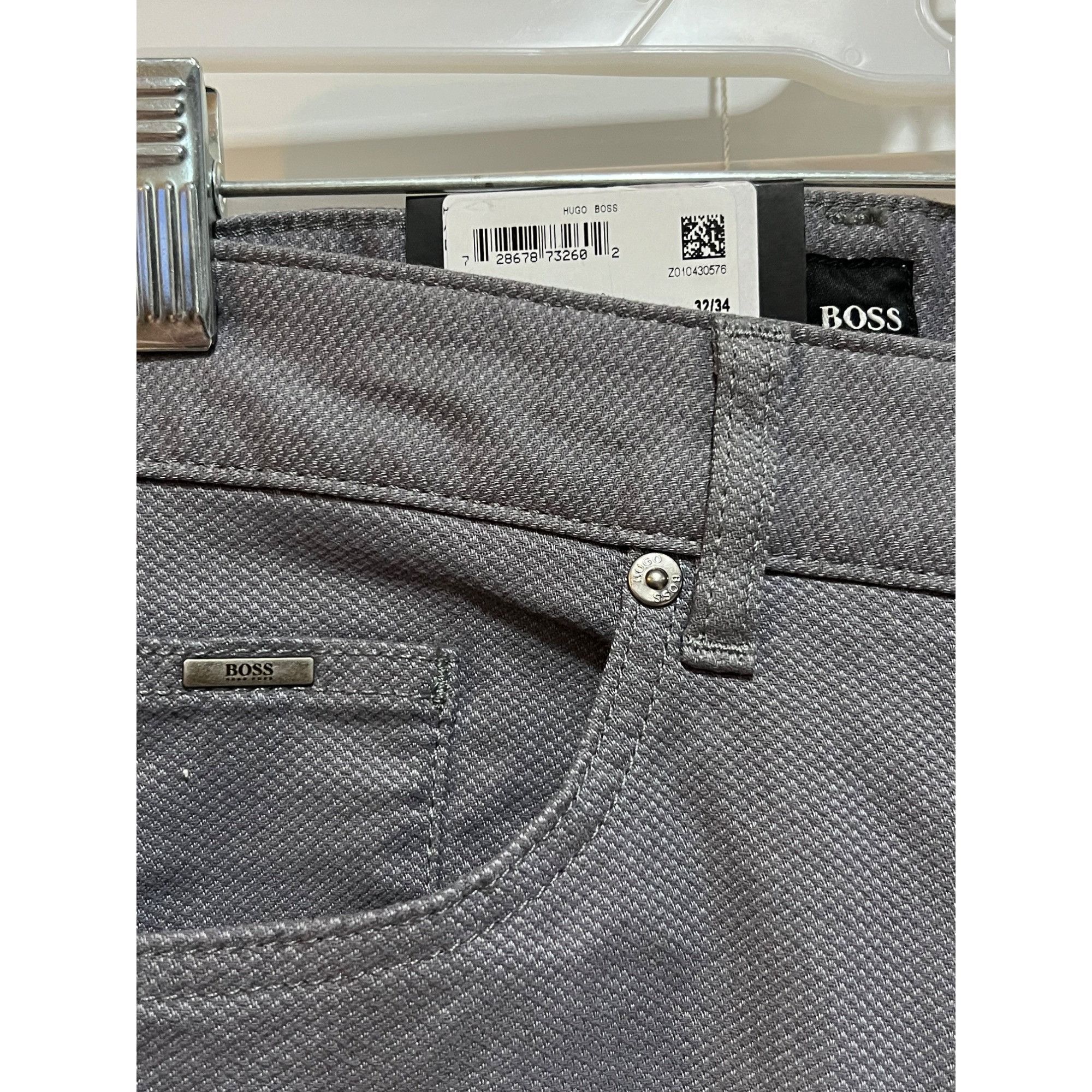 Hugo Boss Hugo Boss Men's Slim Fit Gray Pants NWT - Size 32x34 Size US 32 / EU 48 - 2 Thumbnail