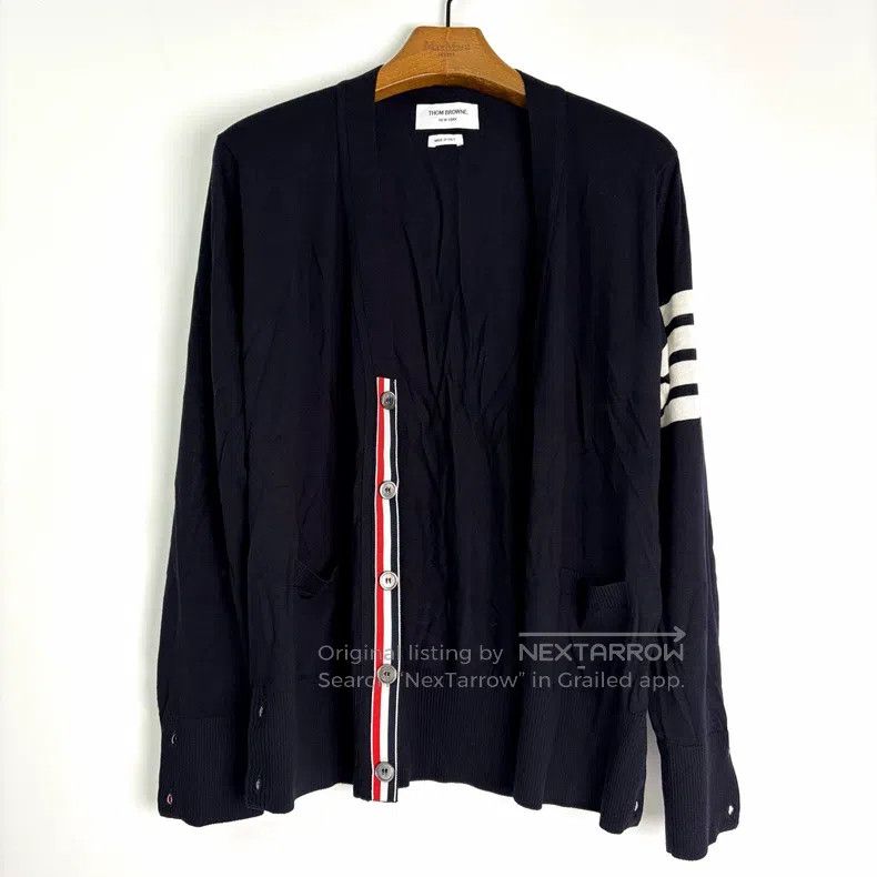 Thom Browne Thom Browne Black Wool Open-Cardigan Size US M / EU 48-50 / 2 - 1 Thumbnail