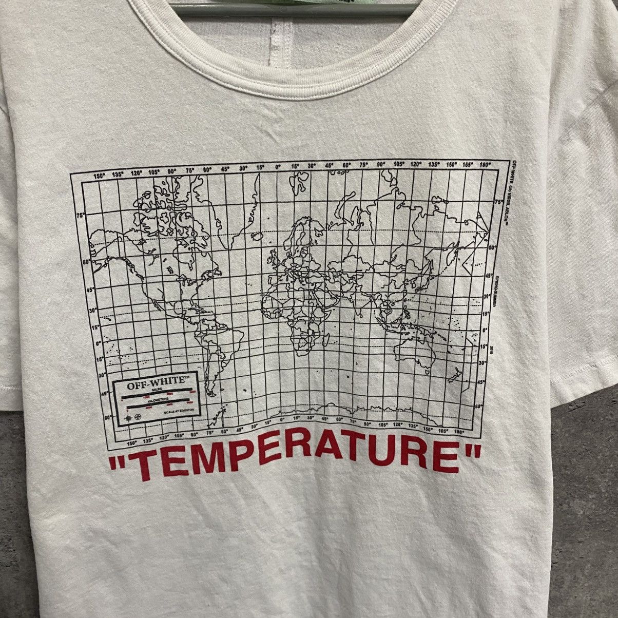 Off-White OFF WHITE Temperature Map Spliced T-Shirt Size US M / EU 48-50 / 2 - 6 Thumbnail