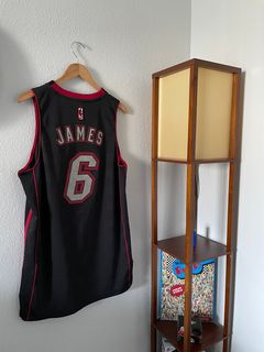 RARE Lebron James “El Heat” Miami Heat NBA Throwback Jersey Mens Large  Stitched