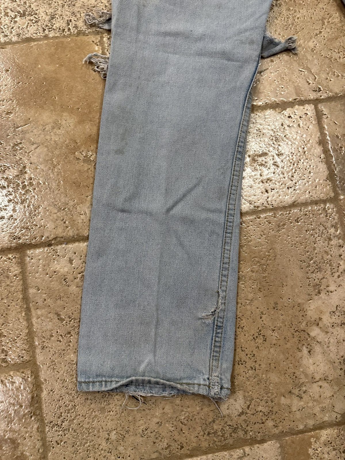 Vintage Vintage Cross & Winsor Blue Blowout Distressed Denim Size US 32 / EU 48 - 7 Thumbnail