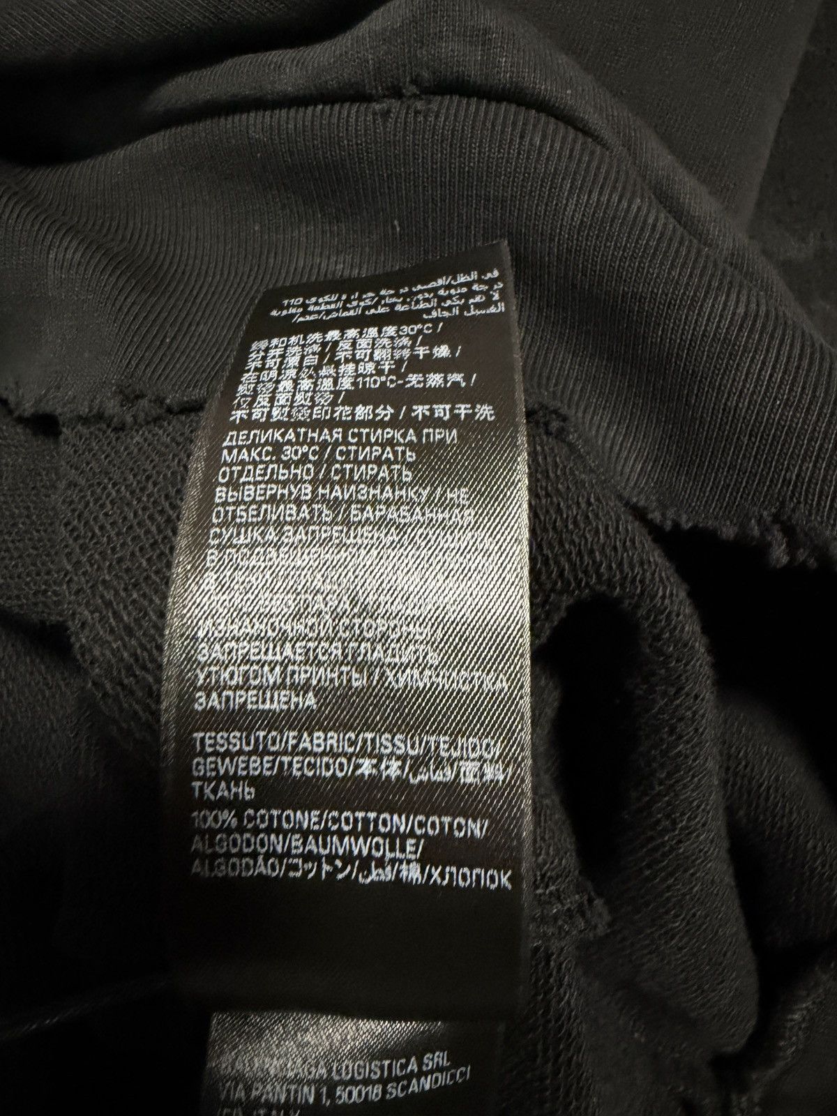 Balenciaga Balenciaga Paris Moon Hoodie No Pocket Black Size US M / EU 48-50 / 2 - 15 Thumbnail