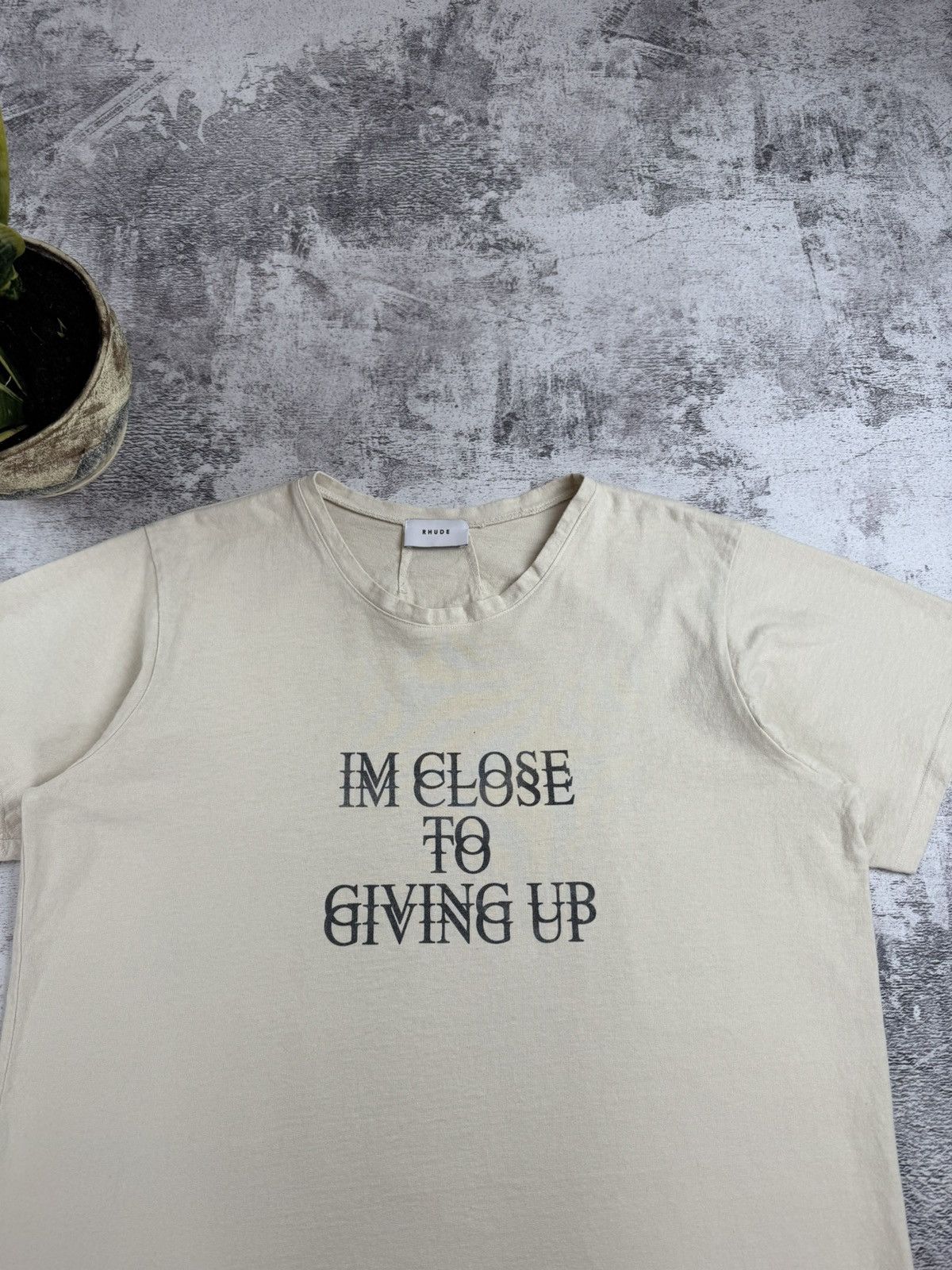Rhude RHUDE I am Close to Giving Up Rap Hip Hop Jersey T Shirt Tee Size US M / EU 48-50 / 2 - 8 Thumbnail