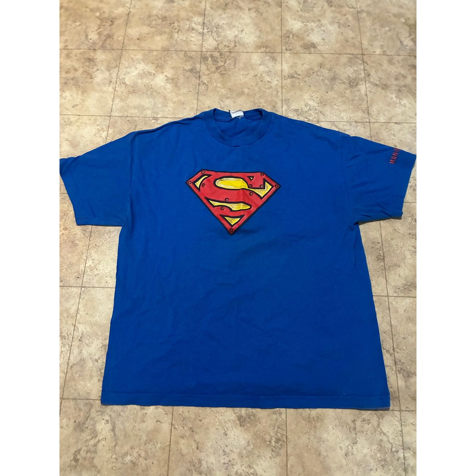 Other Retro Superman T-Shirt Y2K Blue Man of Steel Size XL Size US XL / EU 56 / 4 - 1 Thumbnail