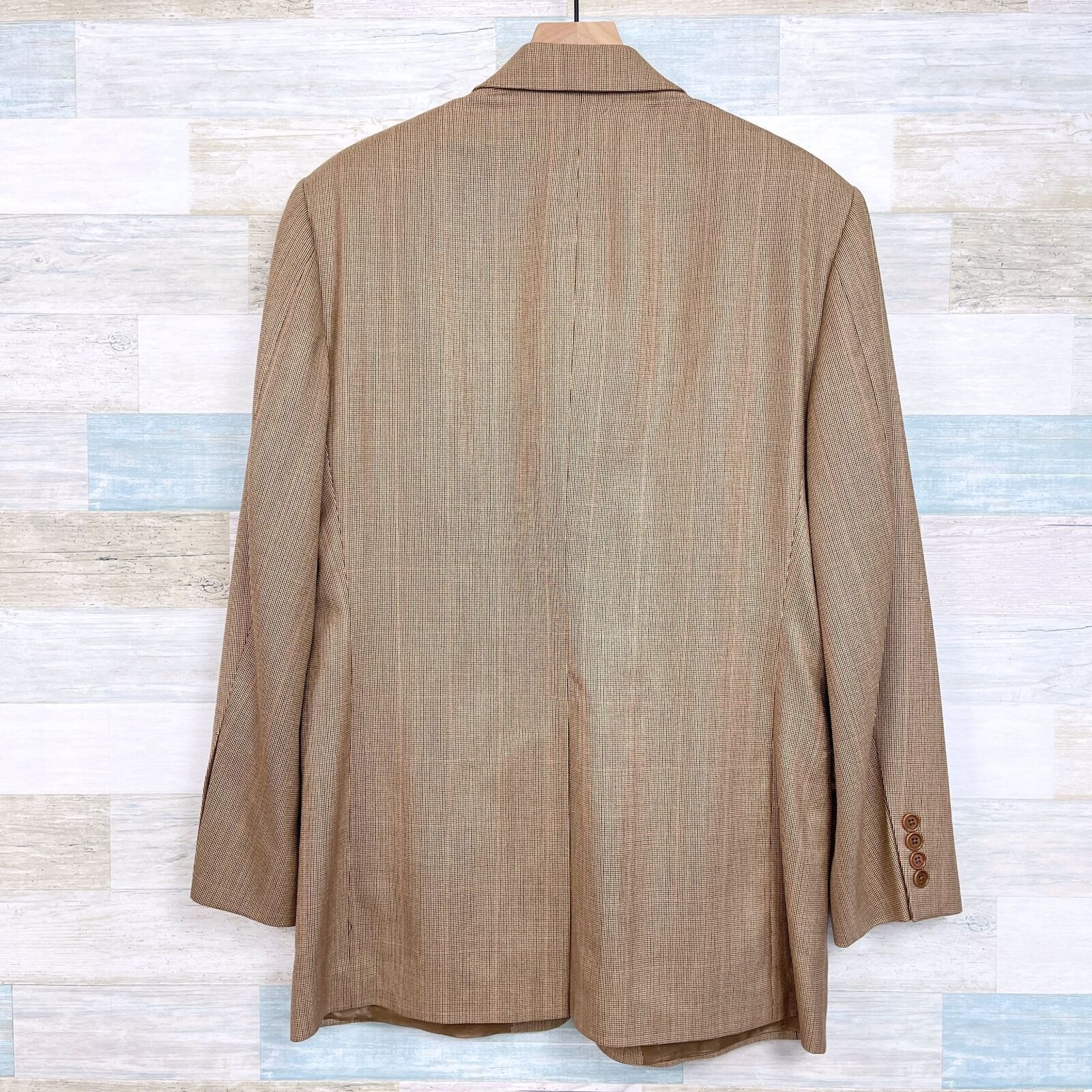 Brooks Brothers Brooks Brothers Wool Silk Sport Coat Brown 4 Size 40R - 5 Thumbnail