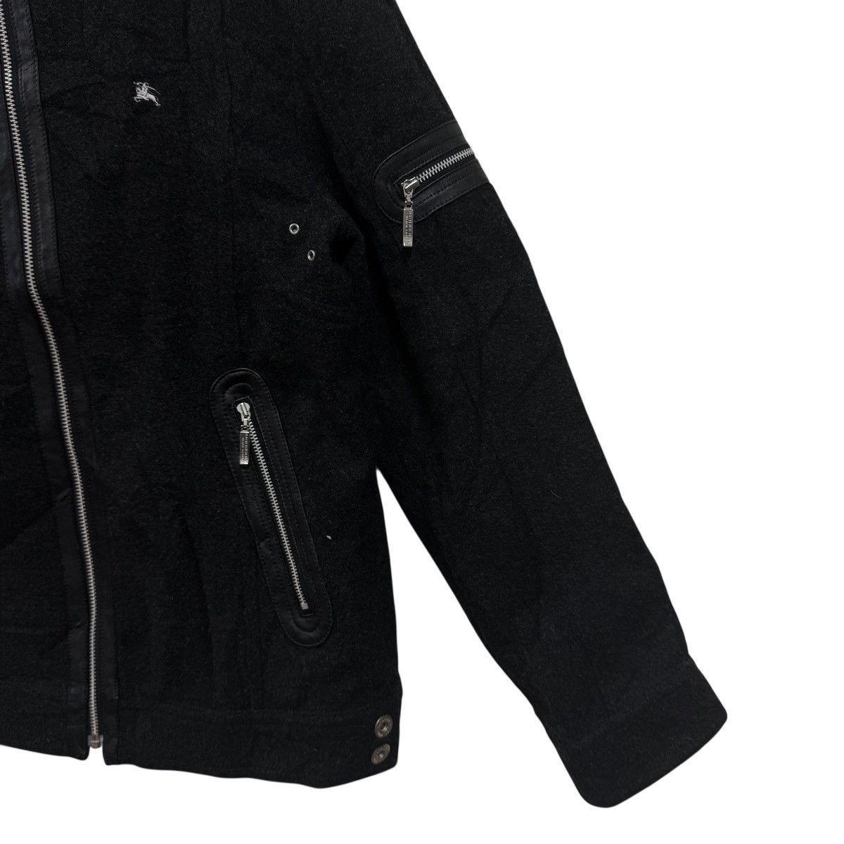 Burberry Burberry Black Label Jacket Leather Trim Size US M / EU 48-50 / 2 - 5 Thumbnail