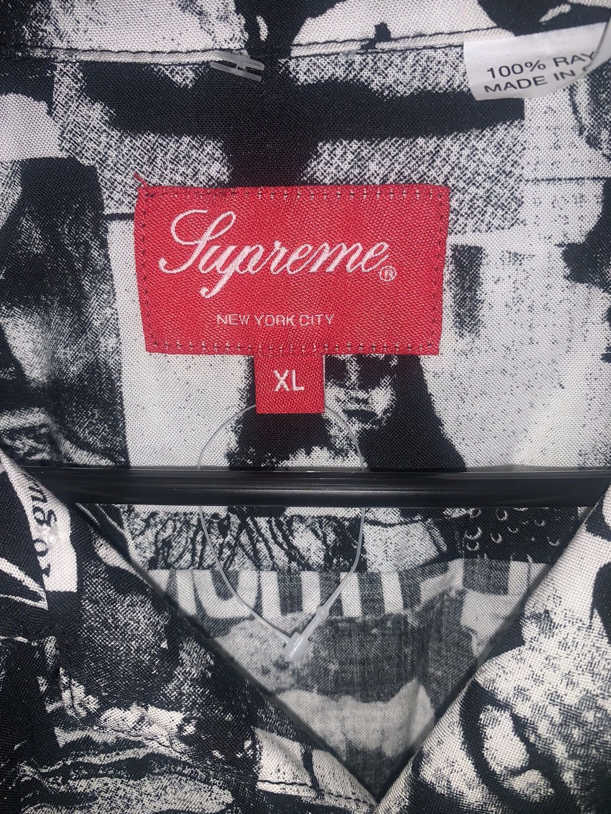 Supreme SS18 Supreme Vibrations Rayon Button Up Shirt Size XL 