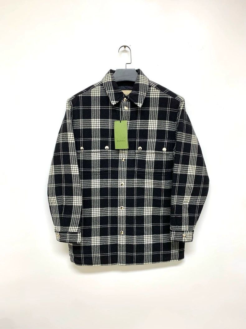 Gucci Gucci Size 38 Plaid inner full-print jacket 2501-Nextarrow Size US XXS / EU 40 - 1 Thumbnail