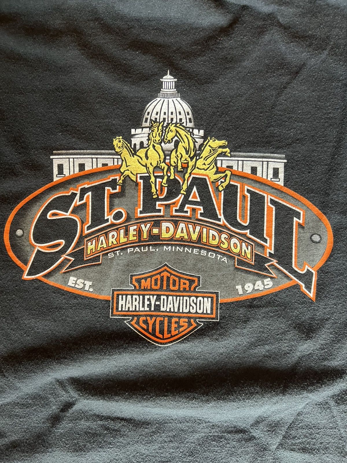 Harley Davidson 1996 Harley Davidson St. Paul Minnesota Size US XL / EU 56 / 4 - 7 Thumbnail