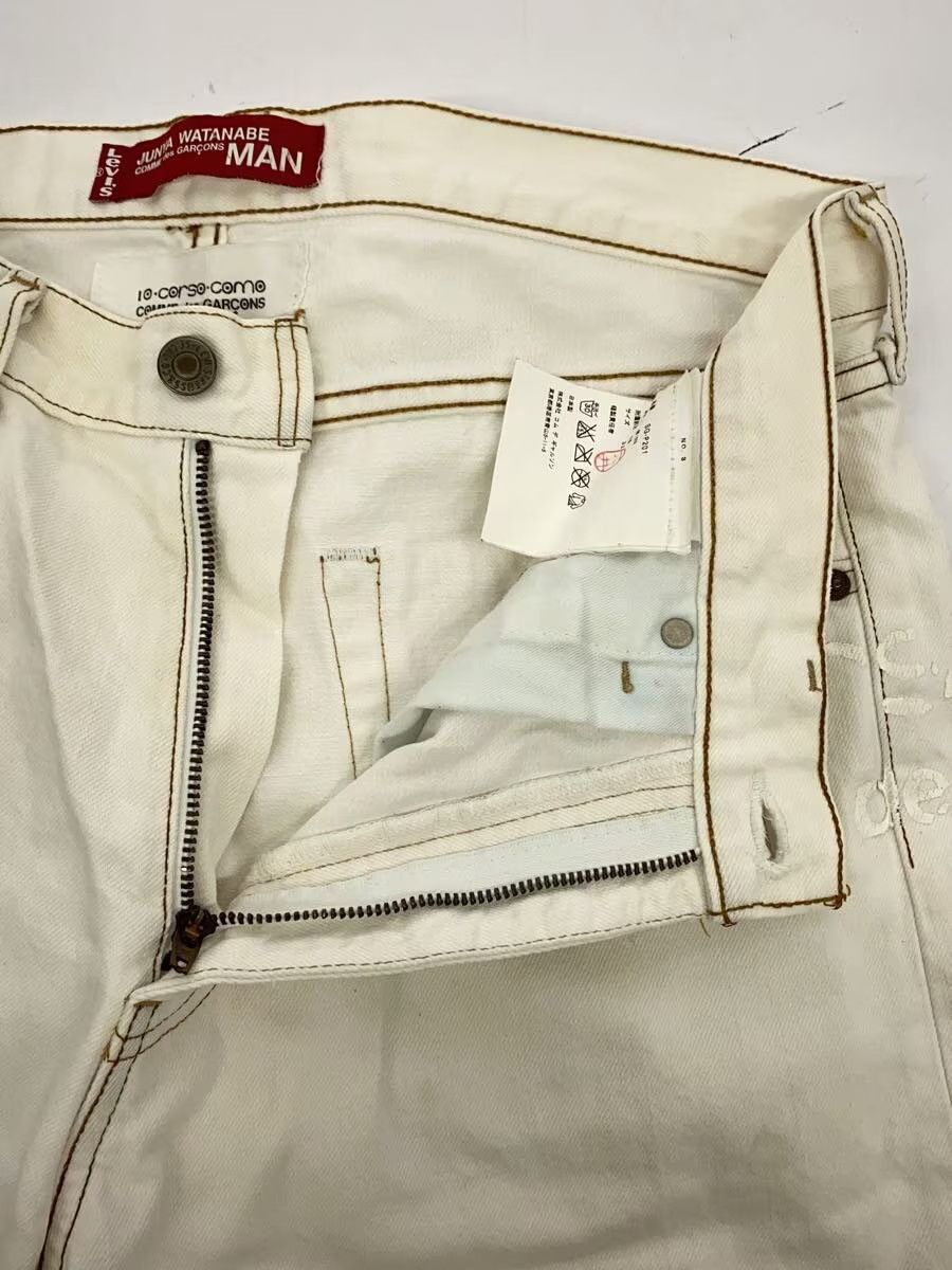 Comme des Garcons × Junya Watanabe Logo Printed Straight Leg Denim Jeans Size US 33 - 3 Thumbnail