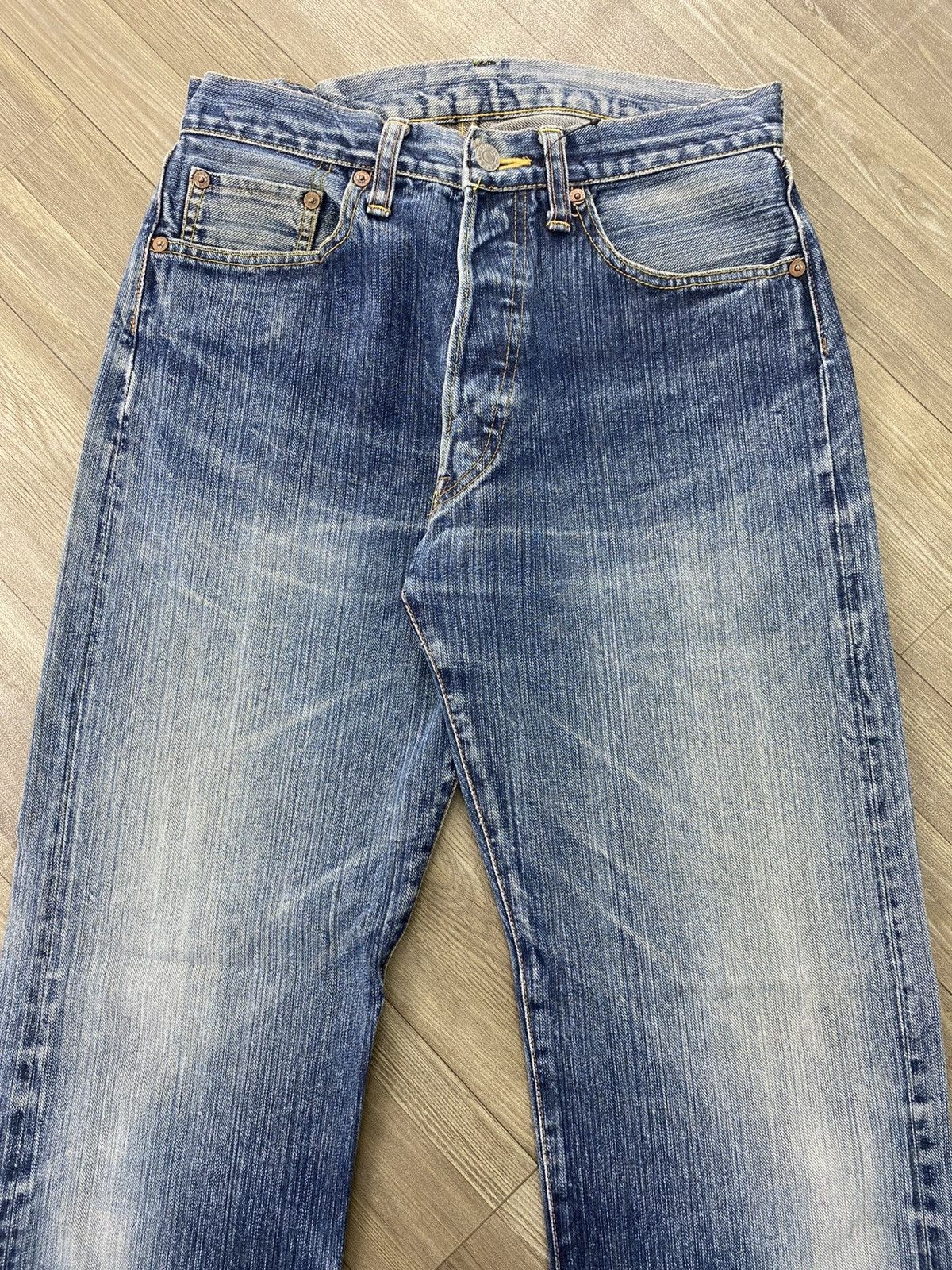 Studio D'Artisan Vintage Studio D’Artisan DP-283 Selvedge Denim Faded Jeans Size US 30 / EU 46 - 3 Thumbnail